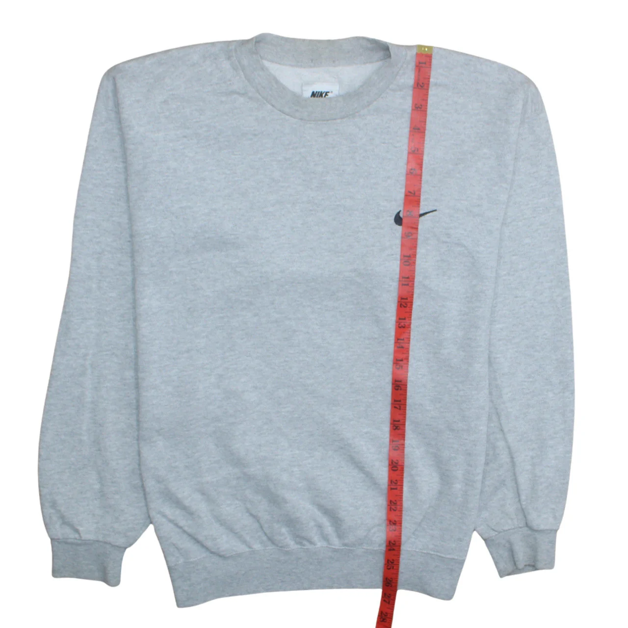 Nike Men Grey Pullover Crew Neck Sweatshirt M Regular Fit - Image 3