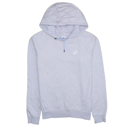 Nike Men Grey Pullover Hoodie M Regular Fit Fleece Sportswear