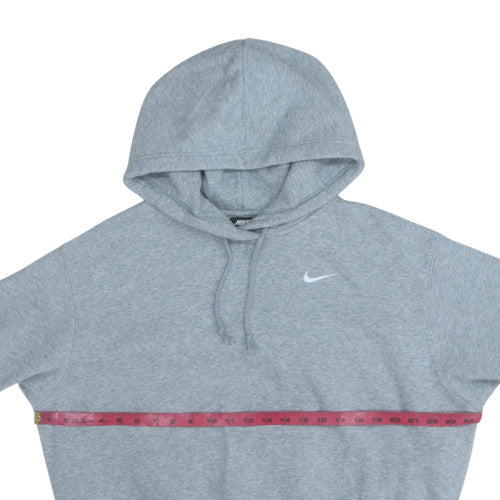 Nike Men Grey Pullover Hoodie S Regular Fit Fleece Sportswear - Image 2