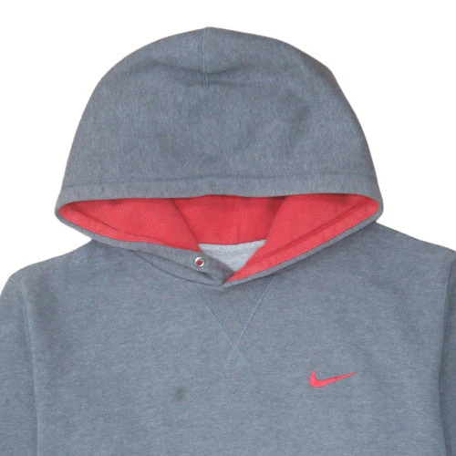 Nike Men Grey Pullover Hoodie Size M Fleece Sportswear - Image 8