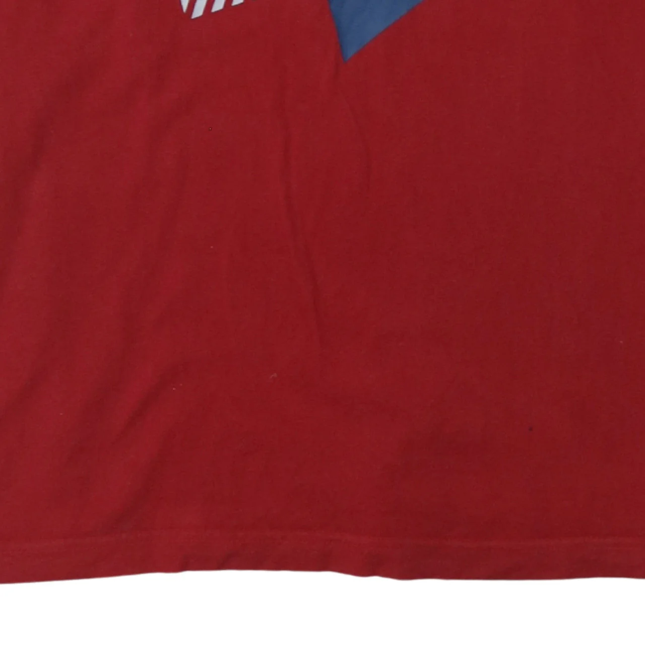 Nike Men Red Graphic Print Crew Neck Cotton T-Shirt Size M - Image 6