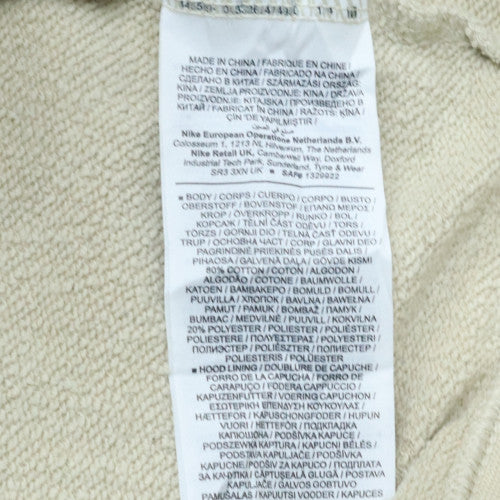 Nike Men’s Beige Pullover Hoodie XL Fleece Regular Fit - Image 5