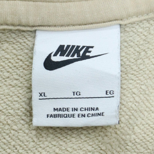 Nike Men’s Beige Pullover Hoodie XL Fleece Regular Fit - Image 6