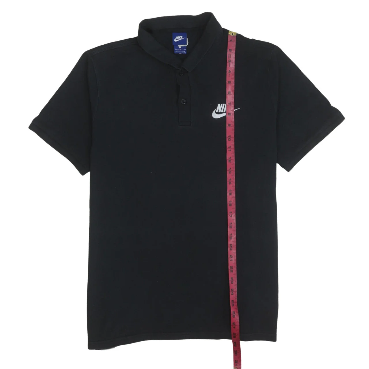 Nike Men’s Black Cotton Polo Shirt XL Classic Sportswear - Image 3