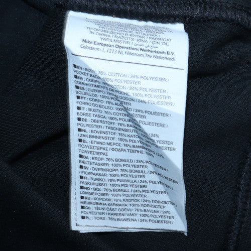 Nike Men’s Black Crew Neck Pullover Sweatshirt Size M Fleece Zip Logo - Image 6