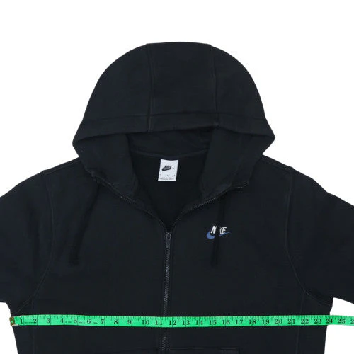 Nike Men’s Black Full Zip Hoodie M Regular Fit Fleece Sweatshirt - Image 2
