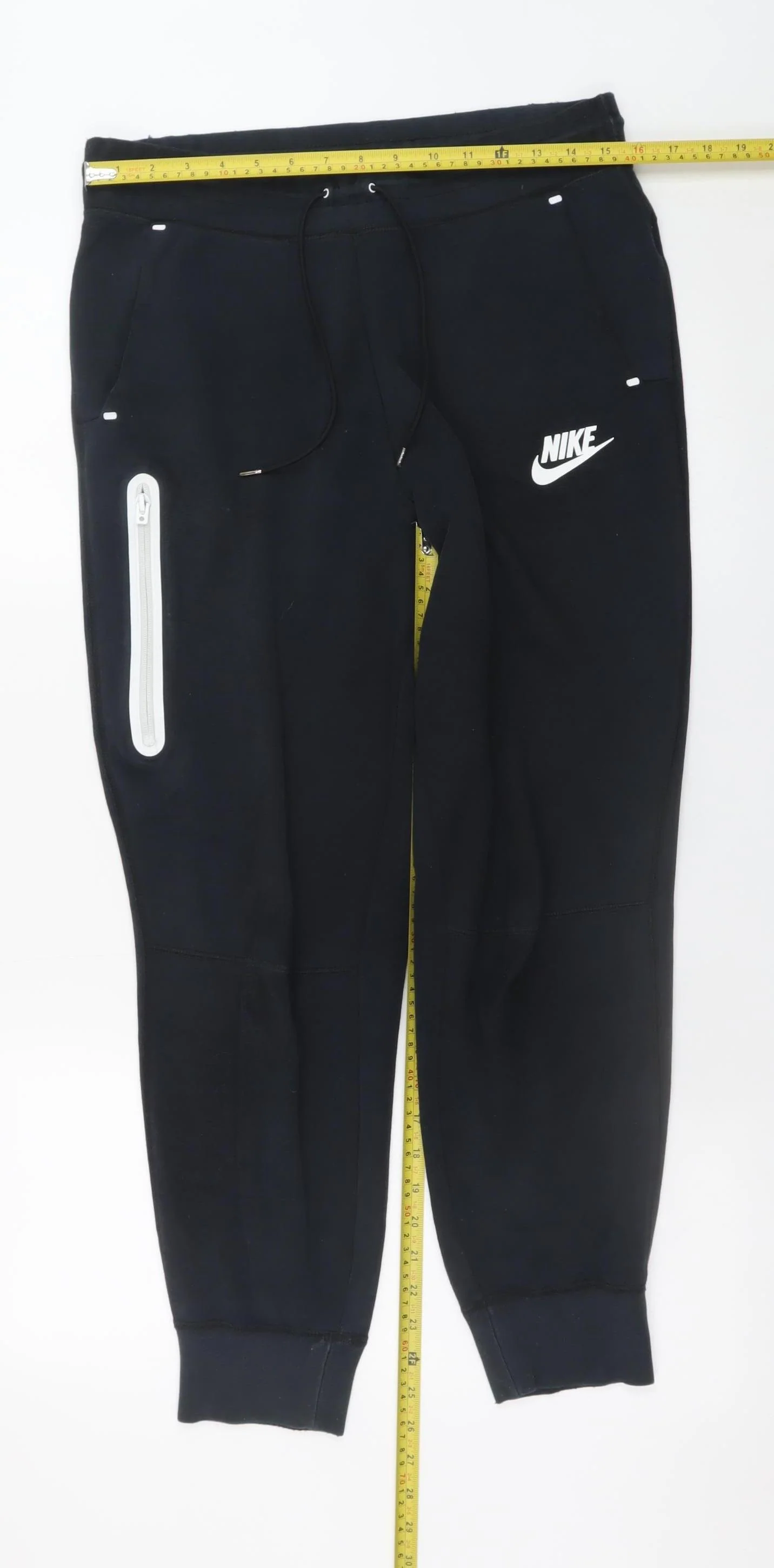 Nike Men’s Black Jogger Trousers M Regular Cotton Blend - Image 2