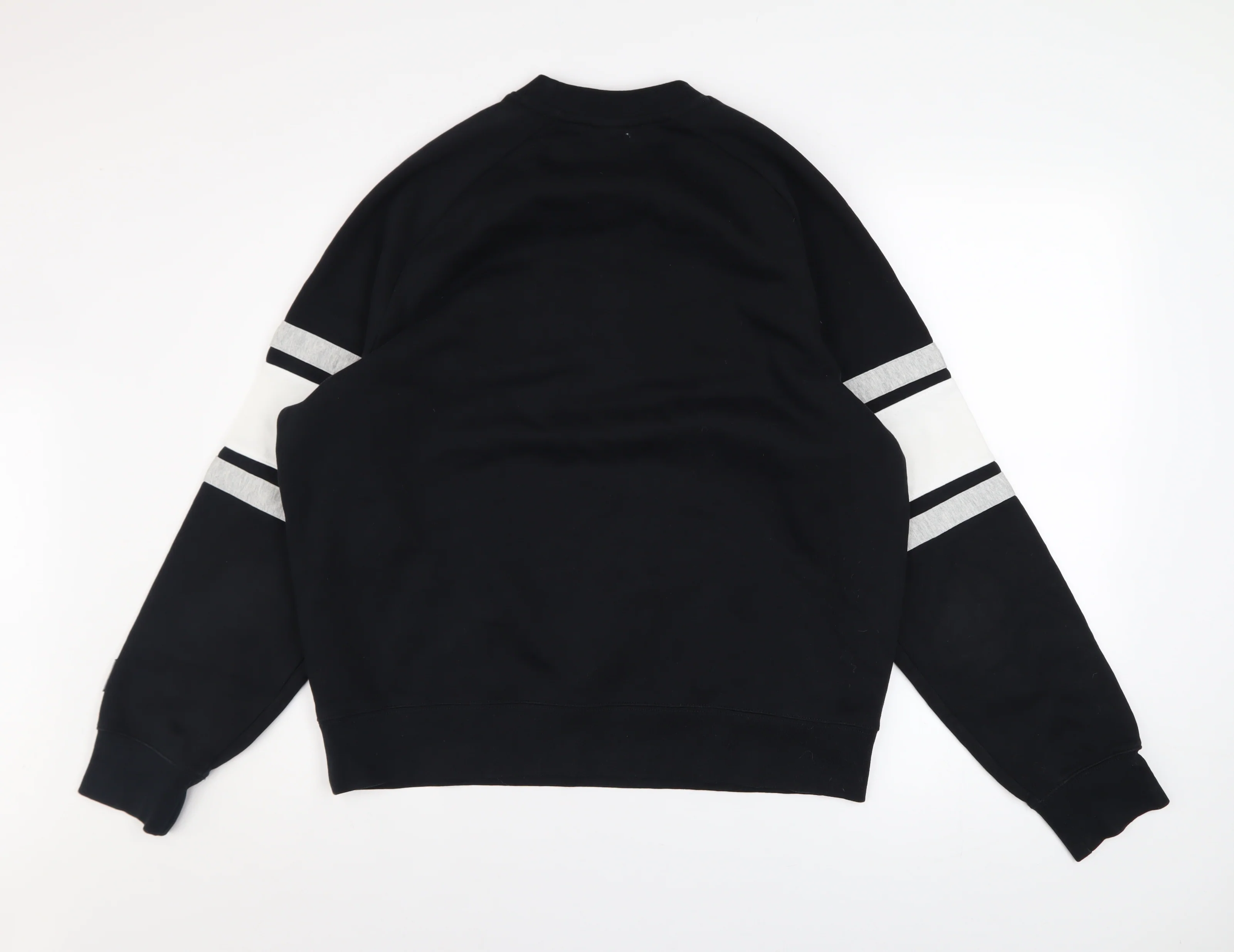 Nike Men’s Black Medium Pullover Sweatshirt Crew Neck Graphic Print - Image 3