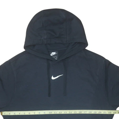 Nike Men’s Black Pullover Hoodie M Logo Fleece Sportswear - Image 2