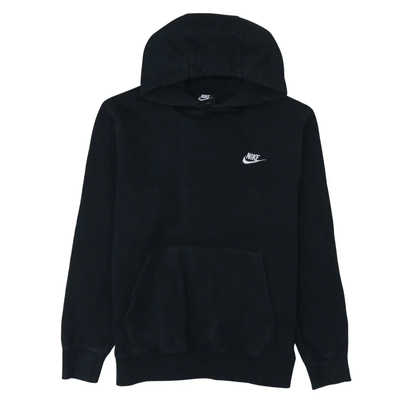 Nike Men’s Black Pullover Hoodie S Regular Fit Fleece Sportswear