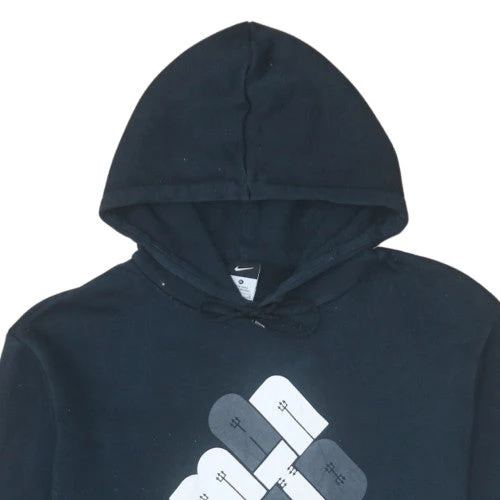 Nike Men’s Black Pullover Hoodie XL Regular Fit Graphic Logo - Image 8