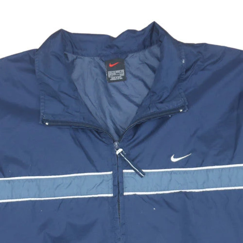 Nike Men’s Blue 2XL Windbreaker Jacket Retro Sports Style - Image 8