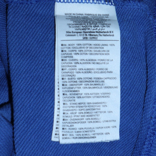 Nike Men’s Blue Brasil Pullover Hoodie M Graphic Sports Fleece - Image 5