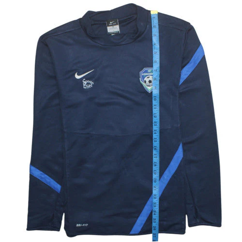 Nike Men’s Blue Dri-FIT Football Sweatshirt Pullover Medium - Image 3