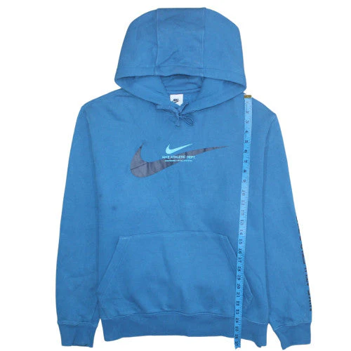 Nike Men’s Blue Pullover Hoodie Large Graphic Print Hooded Sweatshirt - Image 2
