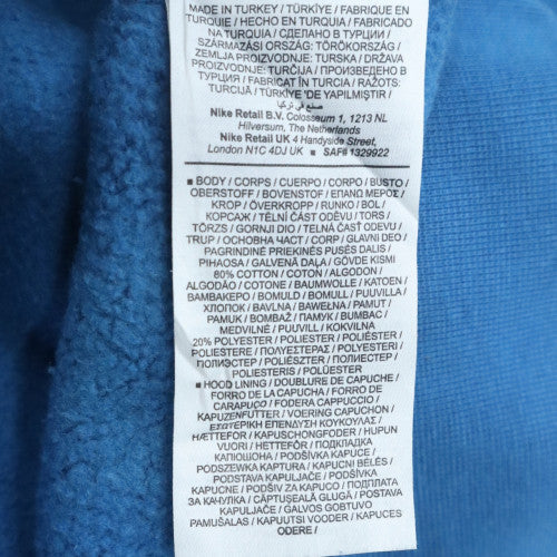Nike Men’s Blue Pullover Hoodie Large Graphic Print Hooded Sweatshirt - Image 6