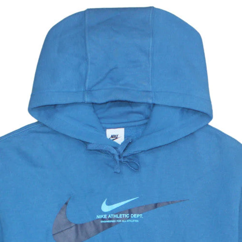 Nike Men’s Blue Pullover Hoodie Large Graphic Print Hooded Sweatshirt - Image 7