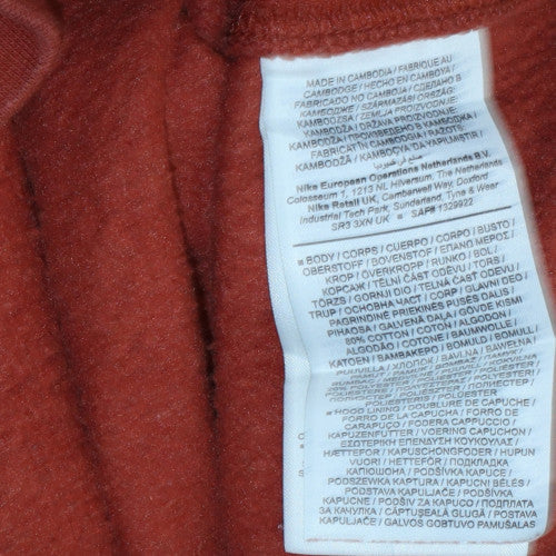 Nike Men’s Brown Pullover Hoodie Small Pumas Sports Fleece - Image 6