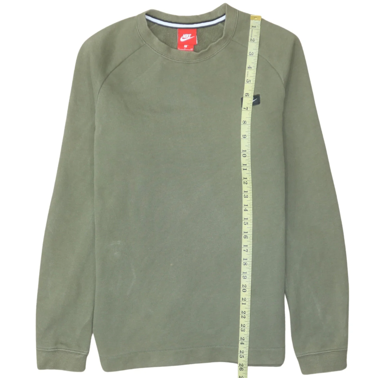 Nike Men’s Green Crew Neck Pullover Sweatshirt Size S Regular Fit - Image 2