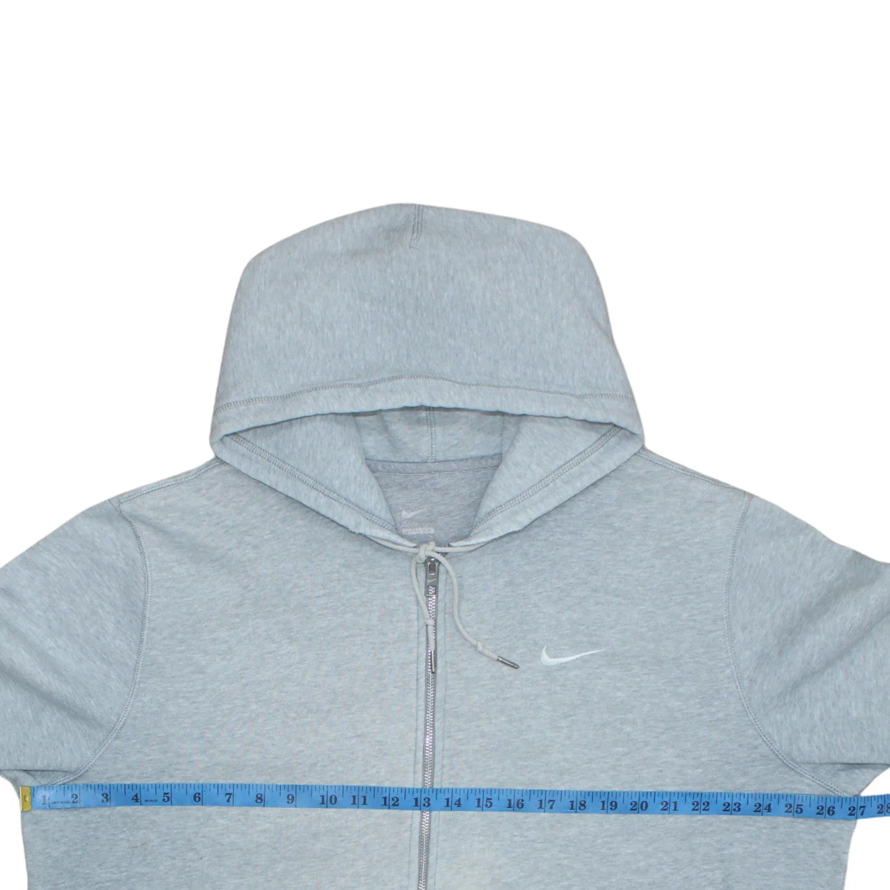 Nike Men’s Grey Full Zip Hoodie Size L Regular Fit Sportswear - Image 3