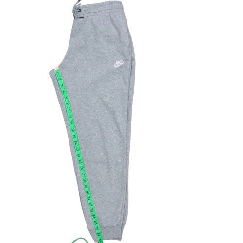 Nike Men’s Grey Jogger Sweatpants M Regular Fit French Terry - Image 2