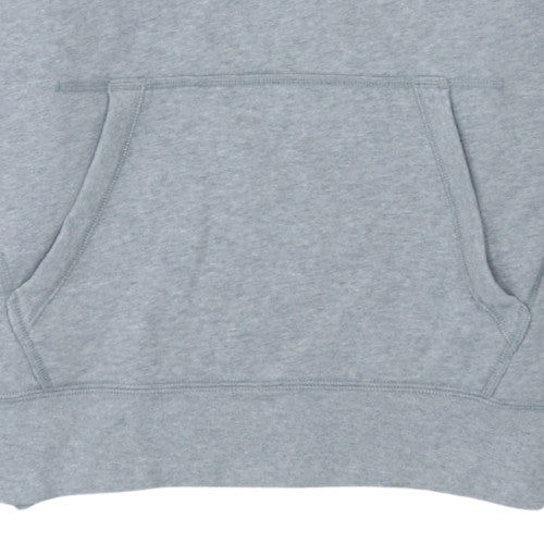 Nike Men’s Grey Pullover Hoodie Regular Fit Small Fleece Sweatshirt - Image 8