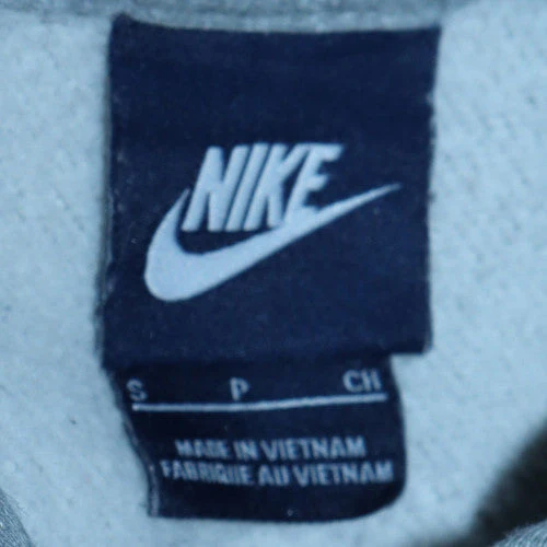 Nike Men’s Grey Pullover Hoodie Small Regular Fit Fleece Sweatshirt - Image 5