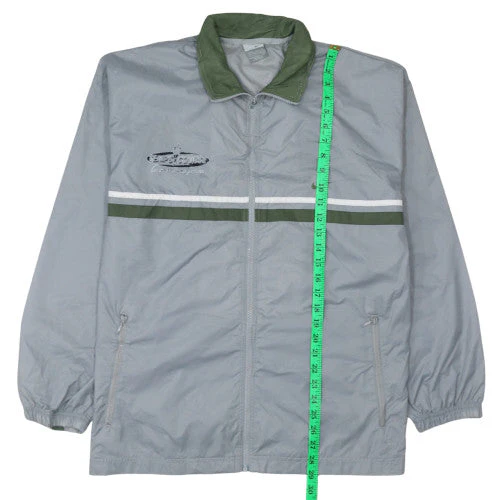 Nike Men’s Grey Windbreaker Jacket L Retro Sports Outdoor - Image 3