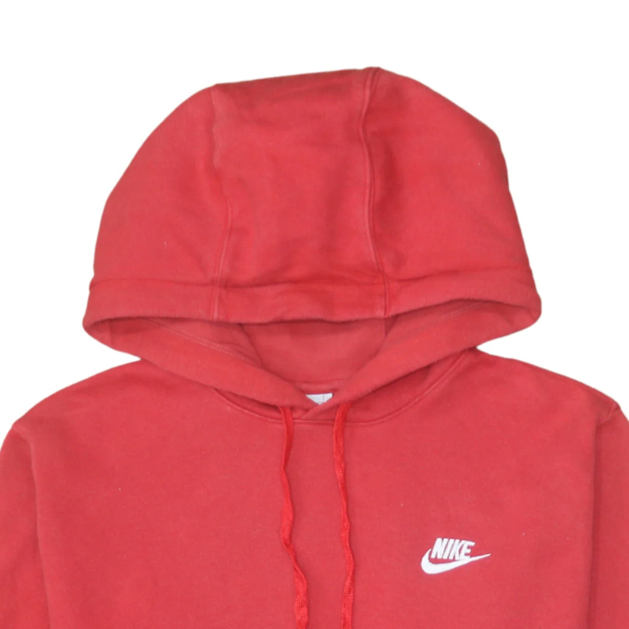 Nike Men’s Red Pullover Hoodie Small Logo Fleece Sweatshirt - Image 7