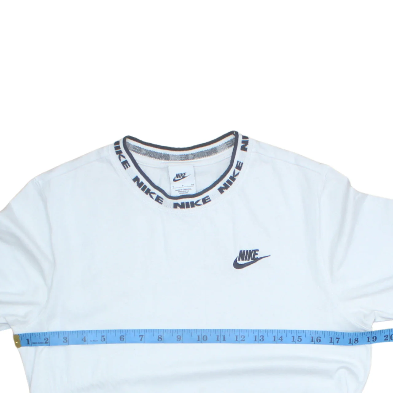 Nike Men’s White Cotton Crew Neck Short Sleeve Sports T-Shirt Size S - Image 3