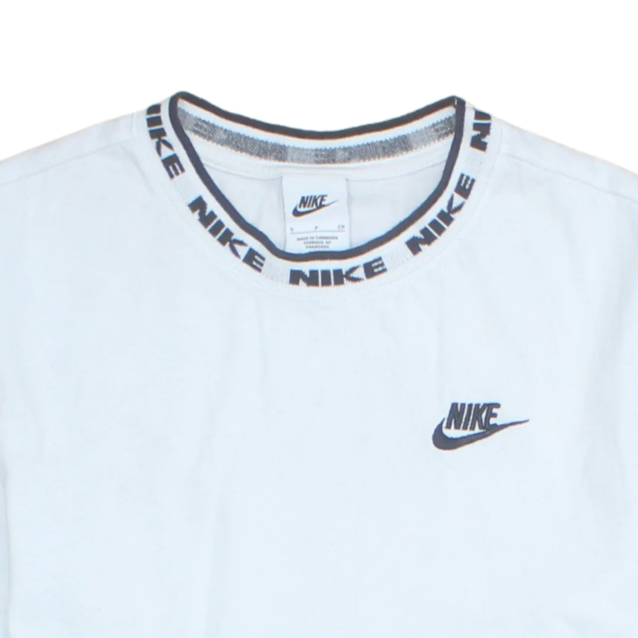 Nike Men’s White Cotton Crew Neck Short Sleeve Sports T-Shirt Size S - Image 8