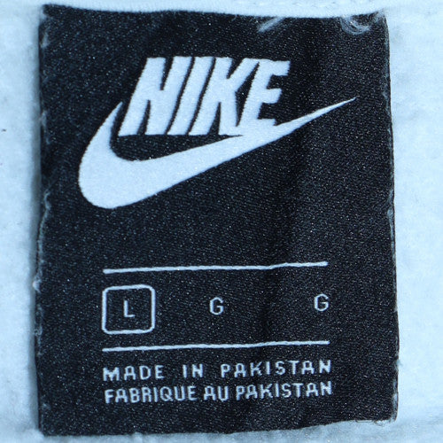 Nike Men’s White Just Do It Logo Pullover Sweatshirt L Regular Fit - Image 5