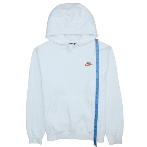 Nike Men’s White Pullover Fleece Hoodie M Logo Sportswear - Image 3