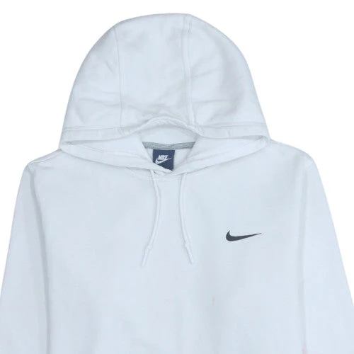 Nike Men’s White Pullover Hoodie L Regular Fit Fleece Sweatshirt - Image 8
