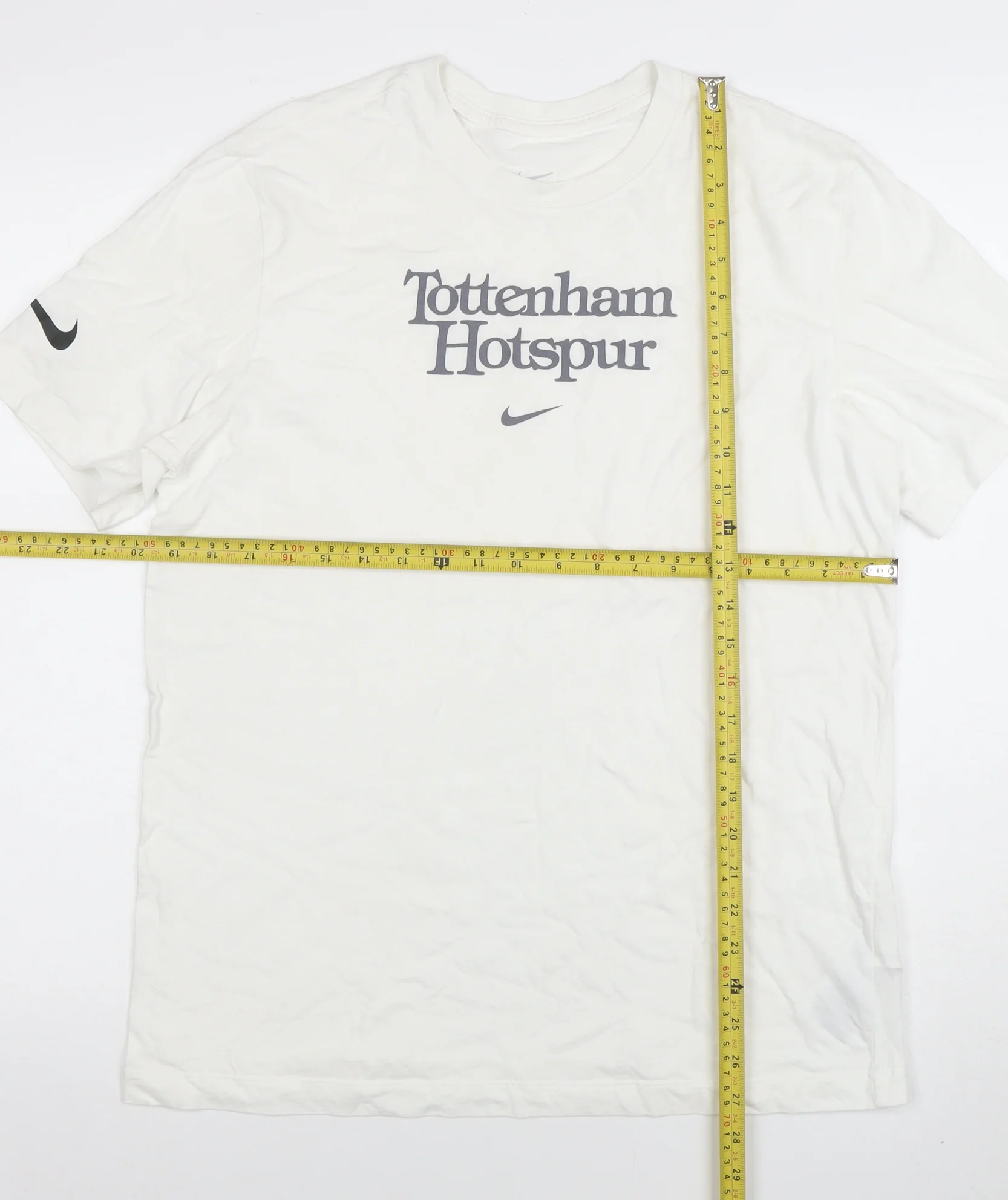 Nike Men’s White Tottenham Hotspur Cotton T-Shirt Size M - Image 2