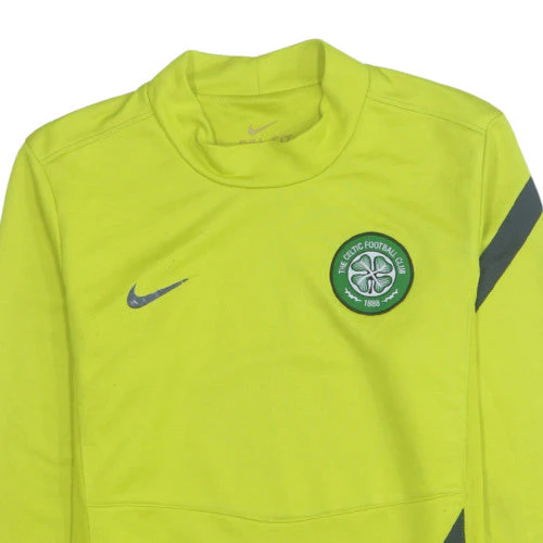 Nike Men’s Yellow Dri-Fit Celtic FC Pullover Sweatshirt Size S - Image 8