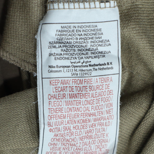 Nike Mens Beige Full Zip Hoodie L Fleece Fit Dry Casual Wear - Image 6
