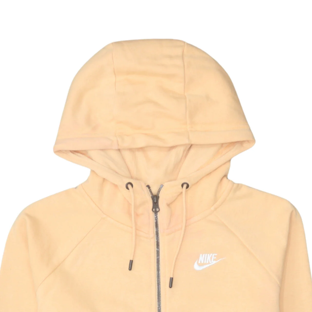Nike Men's Beige Full Zip Hoodie Size S Fleece Sweatshirt - Image 7