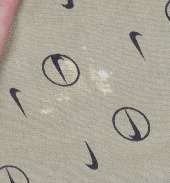Nike Men's Beige Logo Print Jogger Trousers Size M Relaxed Fit - Image 6