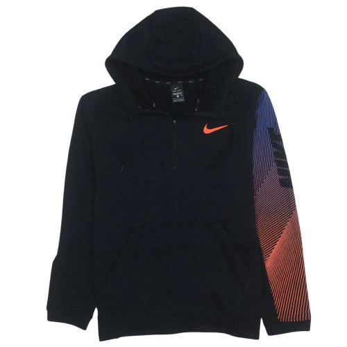 Nike Men's Black 1/2 Zip Dri-Fit Hoodie M Sportswear Sweatshirt