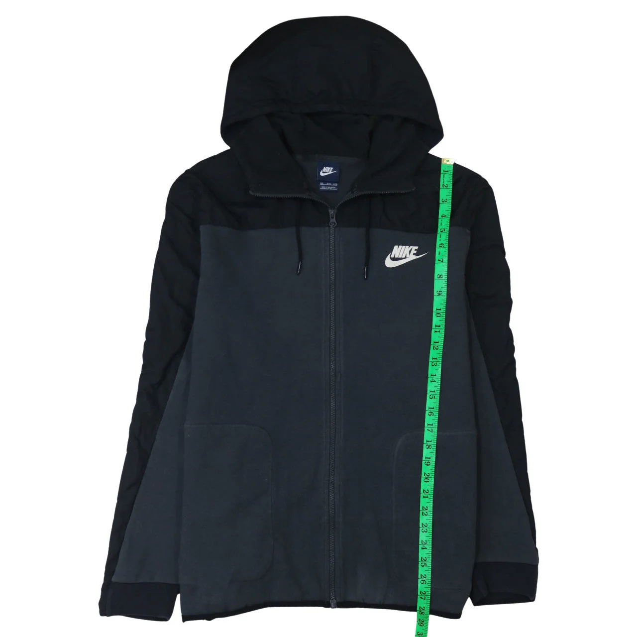Nike Men's Black 2XL Full Zip Hooded Sports Sweatshirt - Image 2