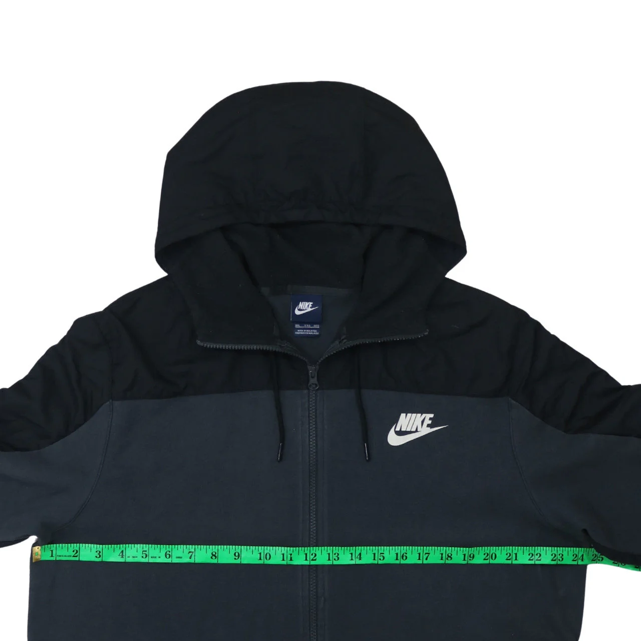 Nike Men's Black 2XL Full Zip Hooded Sports Sweatshirt - Image 3