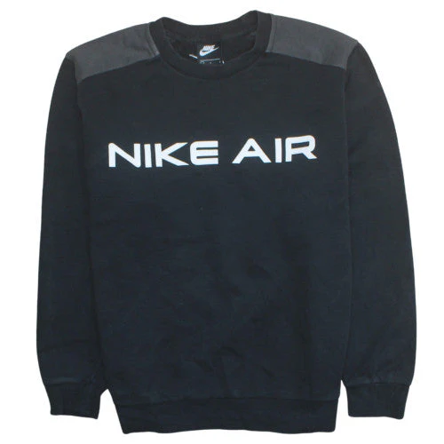 Nike Men's Black Air Pullover Sweatshirt Size L Crew Neck Fleece