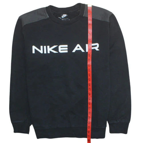 Nike Men's Black Air Pullover Sweatshirt Size L Crew Neck Fleece - Image 3