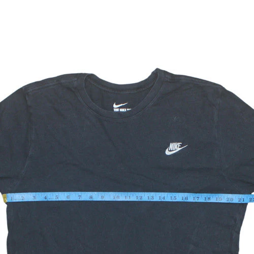 Nike Men's Black Athletic Fit Logo Crew Neck T-Shirt Size L - Image 3