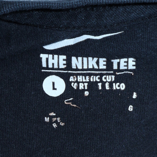 Nike Men's Black Athletic Fit Logo Crew Neck T-Shirt Size L - Image 6