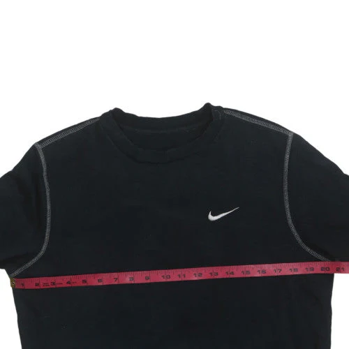 Nike Men's Black Cotton Crew Neck Pullover Sweatshirt M - Image 2