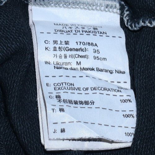 Nike Men's Black Cotton Crew Neck Pullover Sweatshirt M - Image 5