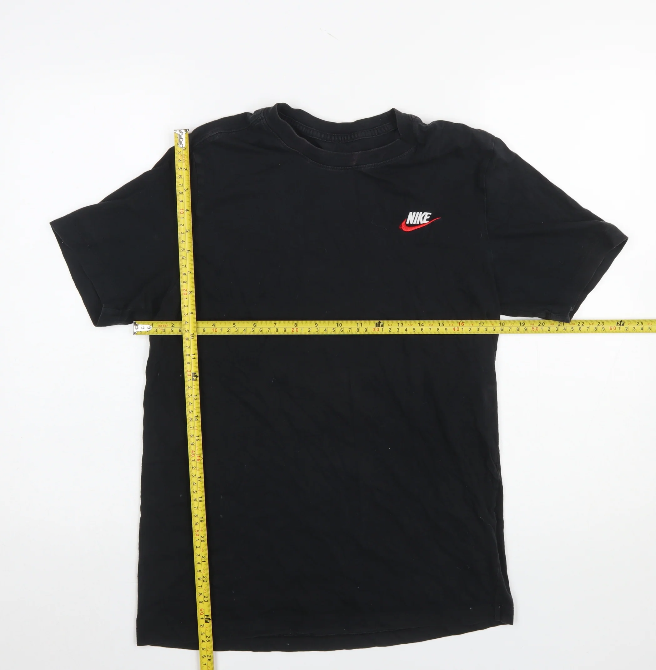 Nike Men's Black Cotton Crew Neck Sports T-Shirt Size M - Image 2