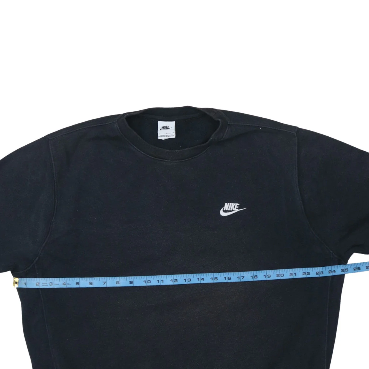 Nike Men's Black Crew Neck Fleece Sweatshirt Size L Regular Fit - Image 2